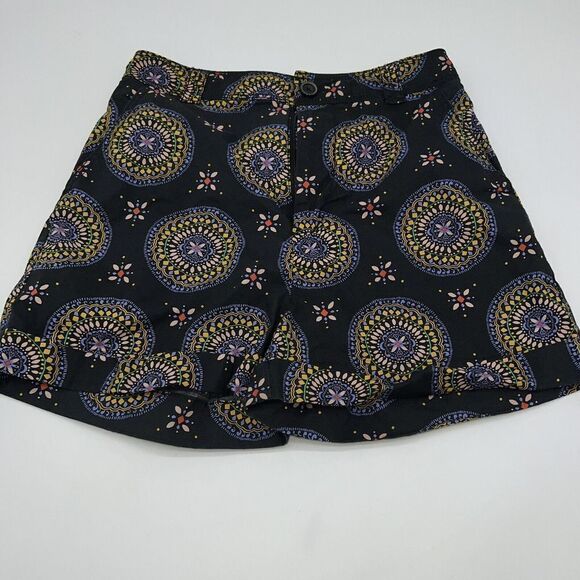 Maeve Anthropologie High Rise Abstract Bohemian City Shorts Multi Women's Size 0 - Picture 1 of 3